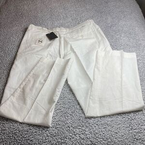 SILVERSILK 34W x 30 Linen Blend Unisex Pant